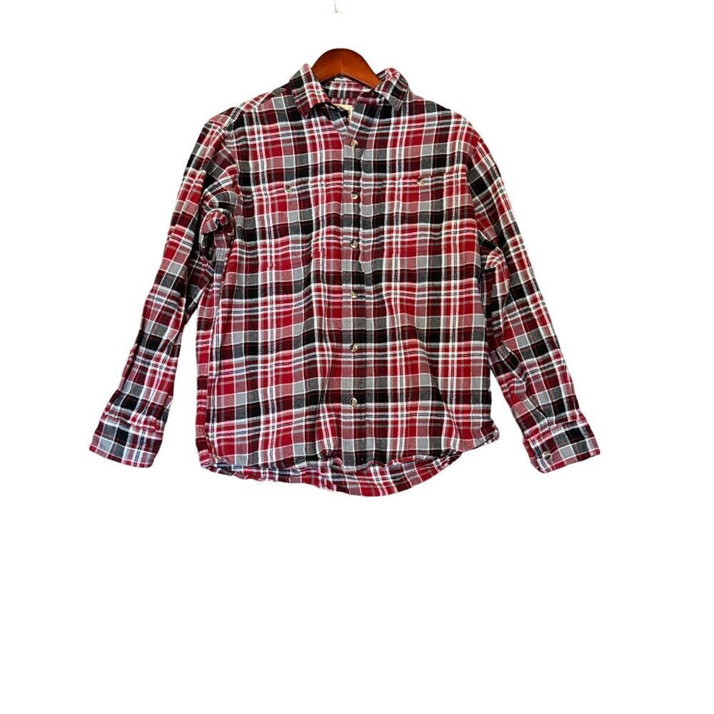 Red Head Flannel Button Down Red Shirt Men's Authentic Size M